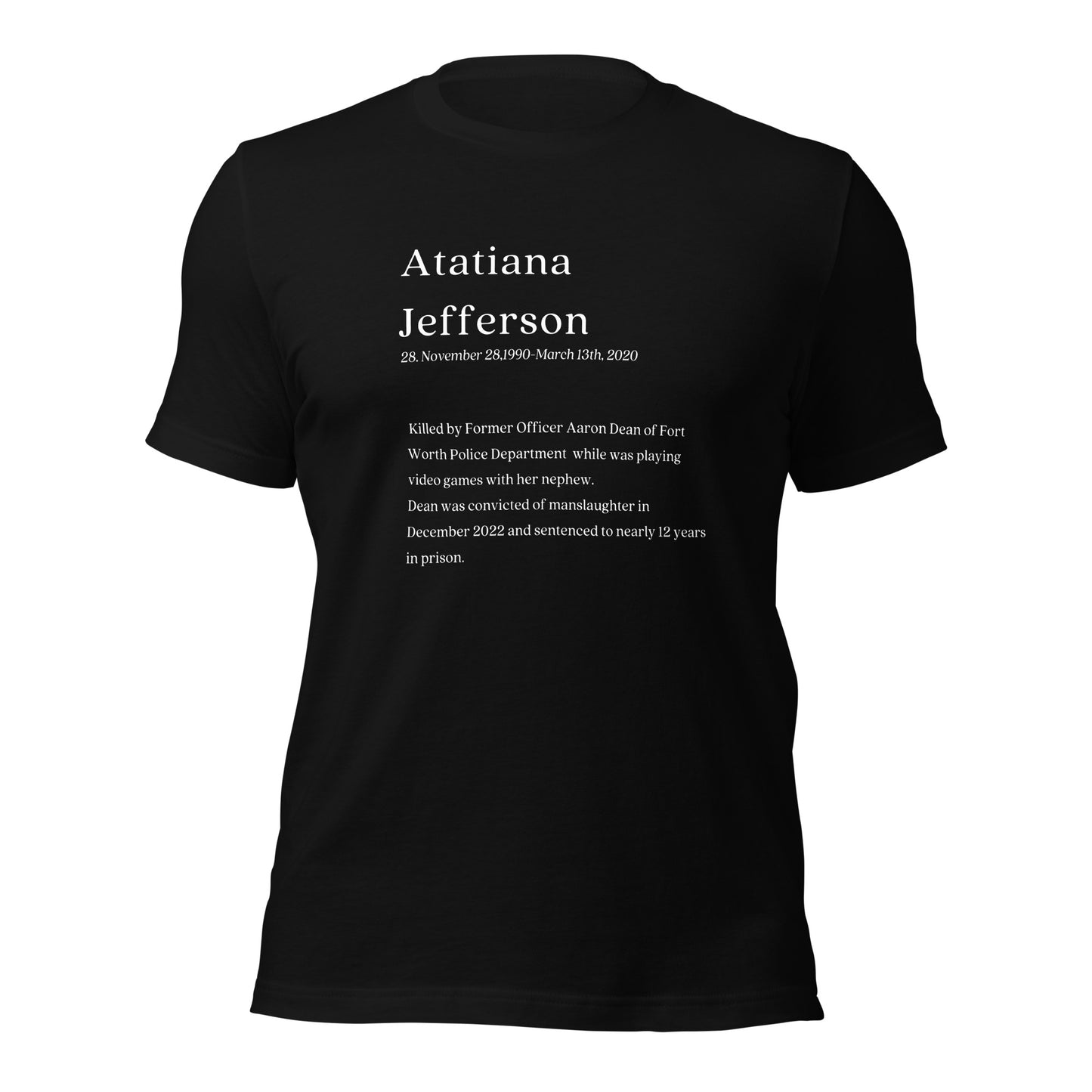 Atatiana Jefferson, My Name Matters Shirt