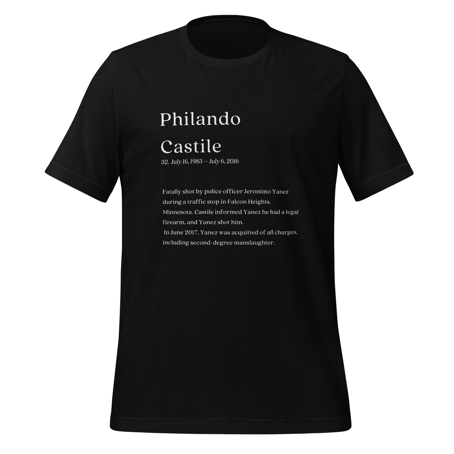 Philando Castile, My Name Matters Shirt
