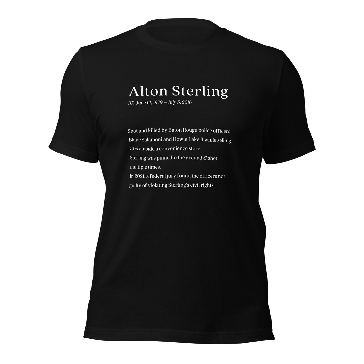 Alton Sterling, My Name Matters Shirt