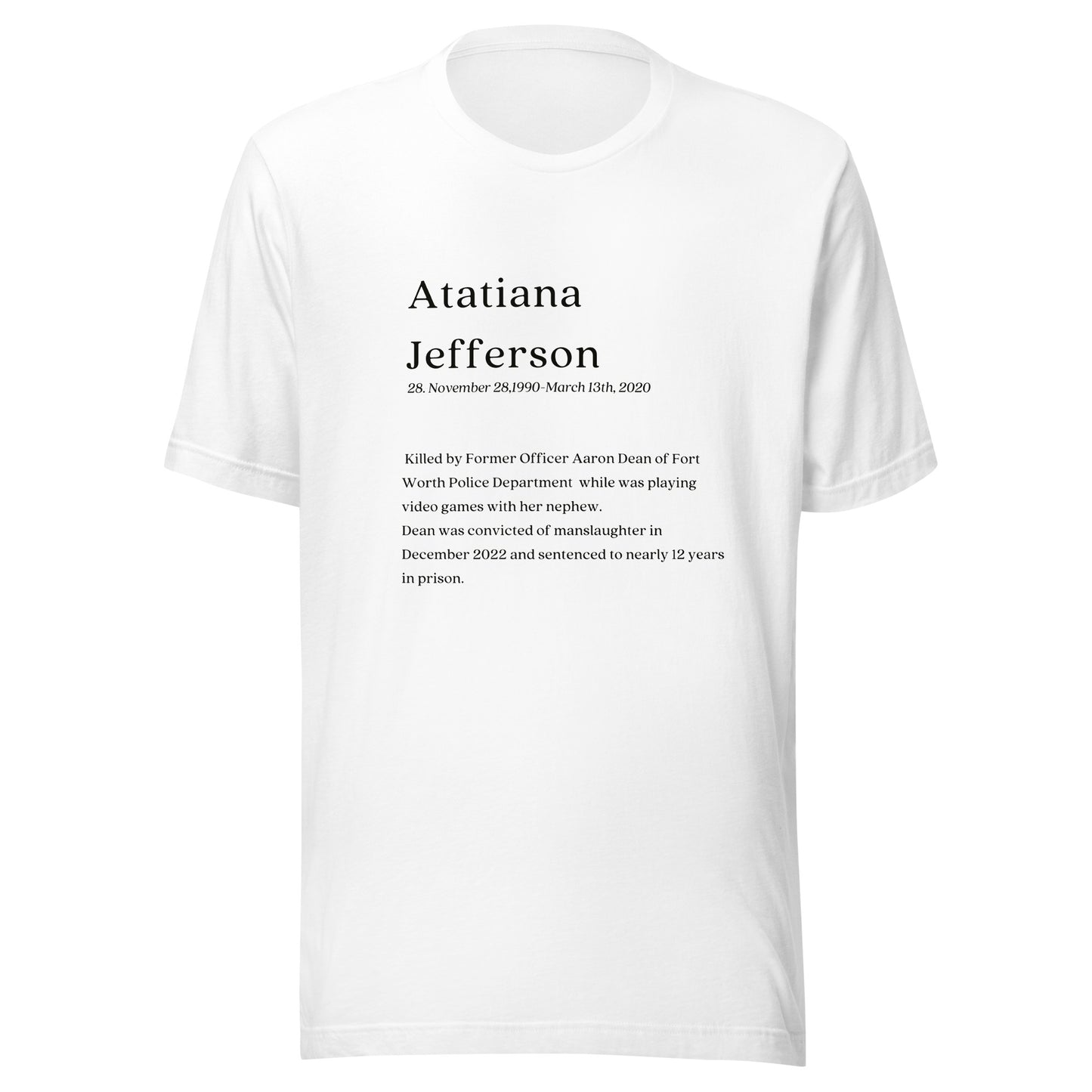 Atatiana Jefferson, My Name Matters Shirt