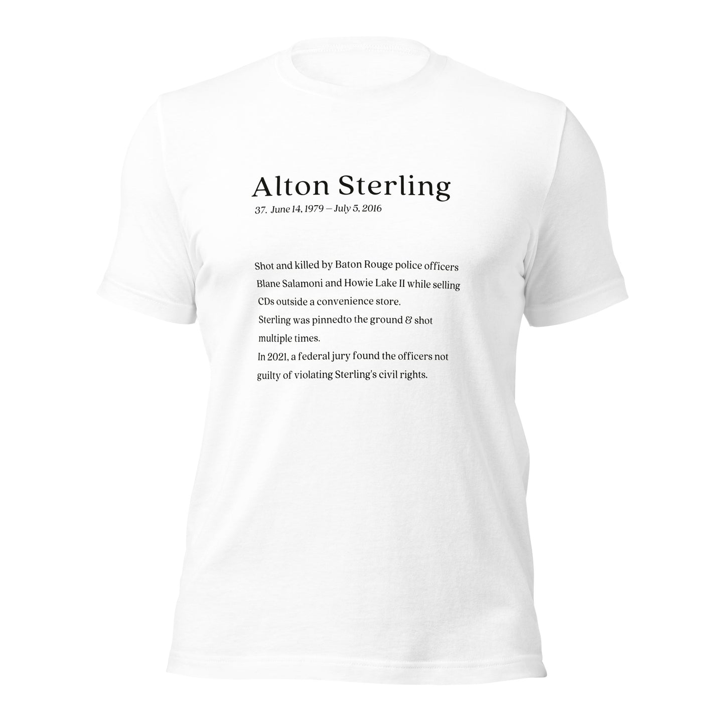 Alton Sterling, My Name Matters Shirt