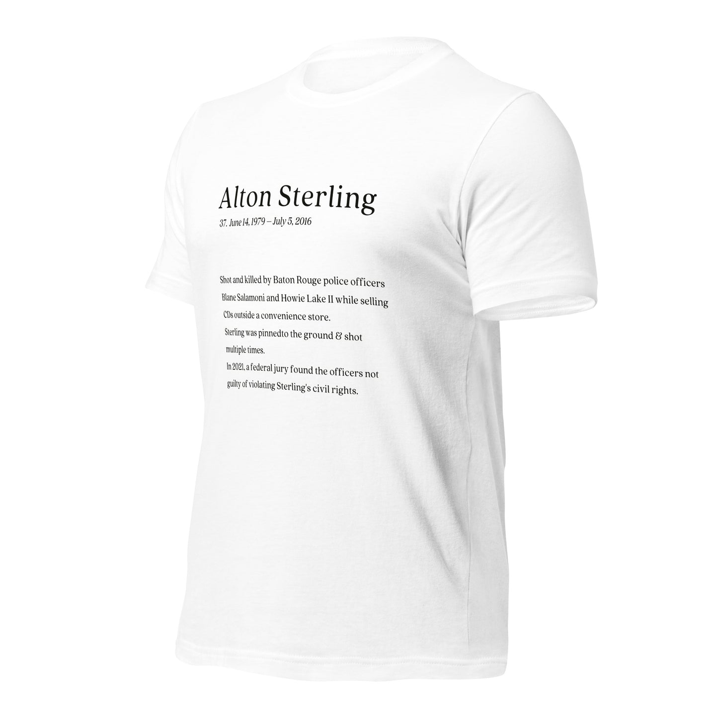 Alton Sterling, My Name Matters Shirt