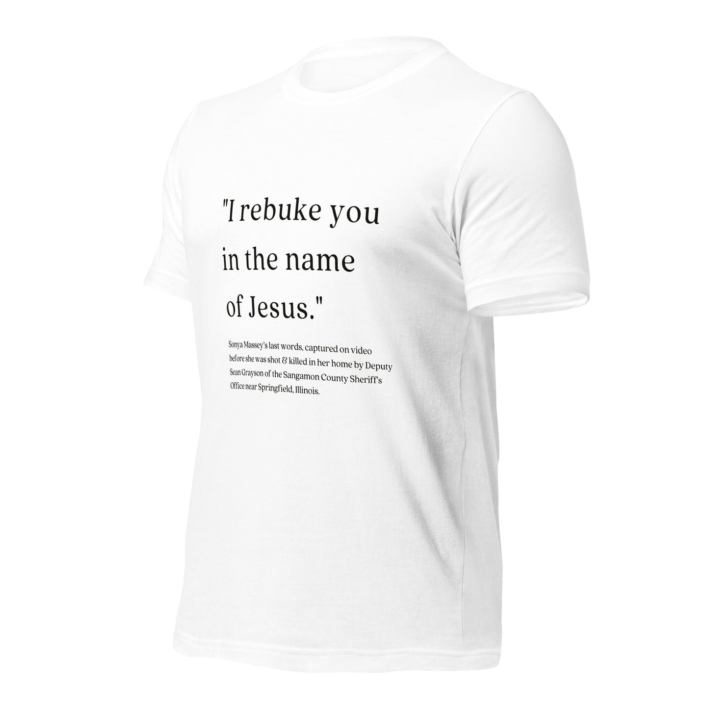 I Rebuke You Shirt - Sonya Massey, My Name Matters Shirt