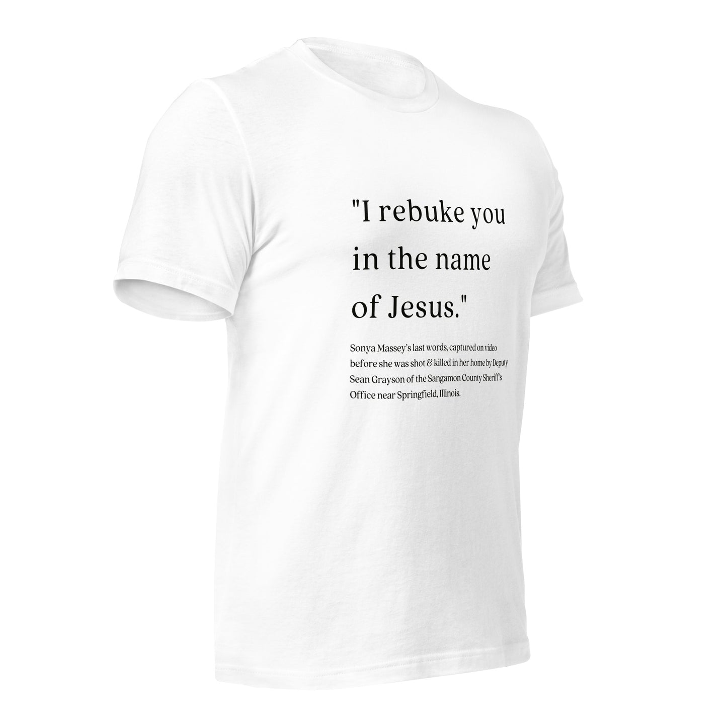 I Rebuke You Shirt - Sonya Massey, My Name Matters Shirt